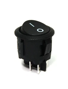 5pc RLEIL φ25mm Round Rocker Switch RL3-5(X) 4P DPST 6A250V 10A125V no Lamp UL - Picture 1 of 6