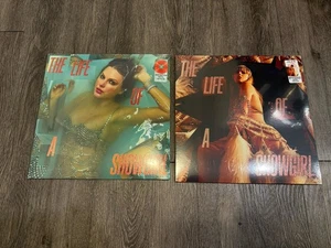 Taylor Swift Showgirl Crowd Your King Spritz Pink Shimmer Vinyl & Orange Lot 2 - Picture 1 of 5