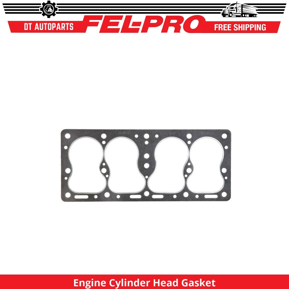 Junta de cabeça de cilindro de motor Fel-Pro para 1952-1953 Allstate A-230 2.2L L4 - Imagem 1 de 1