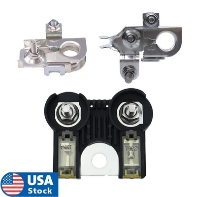 Kit de terminales de batería positivos/negativos para fusible de batería de automóvil de 3 piezas aptos para Ford F-150 Foto 1 de 4