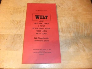RARE 1973 Wilt Autobiography By Wilt Chamberlain & David Shaw UNCORRECTED PROOF - Bild 1 von 7