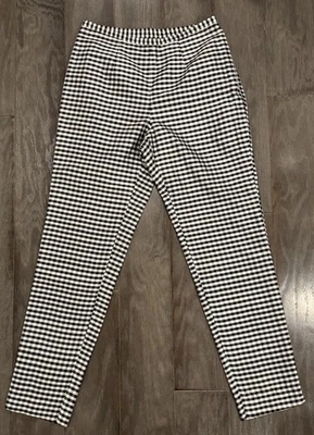 Lauren Ralph Lauren女式丝绸格子格子长裤4码 — 第 1/4 张图片