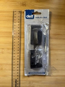 Delf Architectural Black indicator bolt toilet Door lock With Engaged Signal Sb4 - Picture 1 of 4