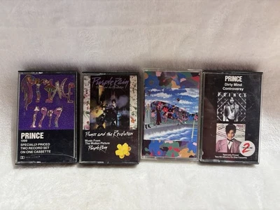 Lot Of 4 PRINCE Cassette Tapes-1999,Dirty Mind,Purple Rain,1999,Around The World - Image 1 of 3