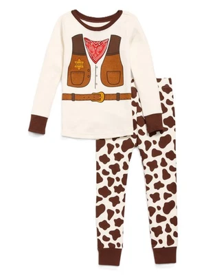 Nuevo Conjunto de Pijama Disfraz de Sheriff Vaquero Azul Marino Antiguo PJS Talla 5T Nuevo con Etiquetas Foto 1 de 2