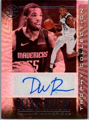 Colección de trofeos Panini Illusions 2019-20 firmas Delon Wright #TC-DLW automático Foto 1 de 2