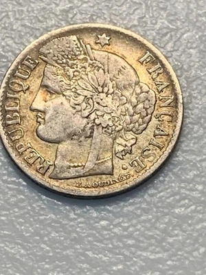 France 1850 A Silver 50 cent VF/XF Condition SKU#37434 - Image 1 of 2