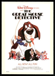 The Great Mouse Detective 2001 Disney Movie Posters Card #26 (NM) - Picture 1 of 2