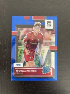 2022/23 Panini Donruss NICOLA ZALEWSKI Blue Rated Rookie Optic Prizm /99 AS ROMA - Bild 1 von 2
