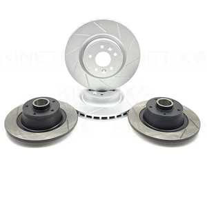 FOR RENAULT MEGANE SPORT 3 RS RS250 RS265 RS275 FRONT REAR GROOVED BRAKE DISCS - Picture 1 of 16
