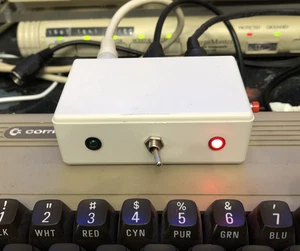 IEC Switch w LED & Reset, 2 Commodore IEC devices 1 computer; 1 ON/2 OFF/1 ON - Picture 1 of 22