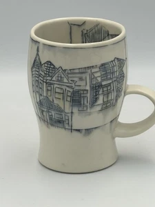 Nicole Aquillano Keramik Kaffee Tee Becher Haus Treppe - Bild 1 von 15