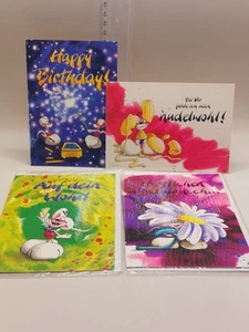 Diddl Postkarten Geburtstagskarten 4 STÜCK als SET VINTAGE DM Sammelkarten 90er - Bild 1 von 12