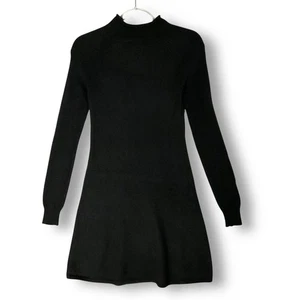 Theory Kaschmir Pullover Kleid Gr. XS schwarz Rollkragen Langarm leise Luxus - Bild 1 von 12