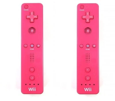 2x Nintendo OEM Wii Remote Controller Official Tested Working RVL-003 pink pair - Image 1 of 2