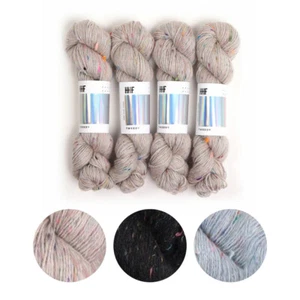 Hedgehog Knitting Wool Fibres Tweedy Hand Dyed Recycled Merino DK Double Yarn - Imagen 1 de 13
