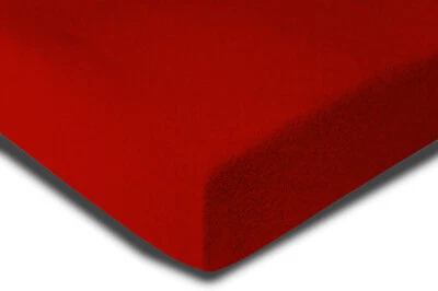Winter Spannbettlaken 140x200 cm - 160x200 cm rot Weich Flausch Fleece Bettlaken - Bild 1 von 4