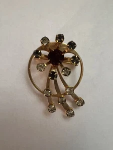 Art Deco Ära Schmuck Blumen Pin Brosche/Anhänger 1940er Jahre - Bild 1 von 8