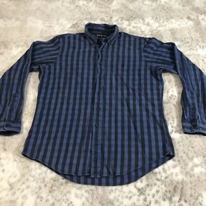 De Colección Polo Ralph Lauren Para Hombres XL Algodón Pesado Grueso Franela Camisa Denim Vaquero - Imagen 1 de 10