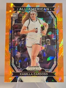 Prizm Draft Picks Kamilla Cardoso All-American Orange Ice Prizm RC #3 2024 - Imagen 1 de 2
