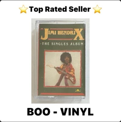 Jimi Hendrix 'The Singles Album' cassette tape Polydor Ex / M Condition - Image 1 of 4
