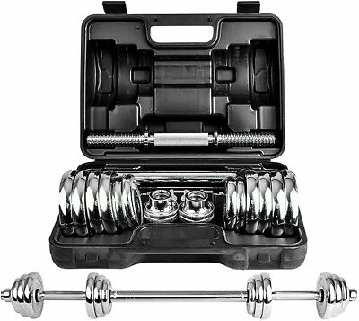 SET 2 MANUBRI E DISCHI X PALESTRA PESI BILANCIERE 15 20 30 KG  MANUBRIO ACCIAIO - Immagine 1 di 4