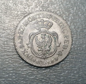 ITALIA SAVOIA SABOYA CERDEÑA SARDEGNA CARLO EMANUELE III 7,6 SOLDI 1765 MBC-/MBC - Picture 1 of 2