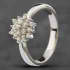Second Hand 9ct White Gold Brilliant Cut Diamond Cluster Ring 41381351