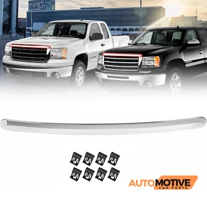 Para GMC Sierra Denali 1500 2007-2013 capó superior delantero moldura moldura cromo - Imagen 1 de 8
