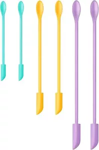 Makeup Spatula 6Pcs, Silicone Spatula Set Mini Small Spatula for food Bottle Bea - Picture 1 of 12
