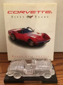 Corvette in vetro cristallo 1957 e 50 cinquant'anni libro di Randy Leffingwell set usato - Foto 1 di 10