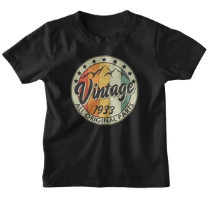 Printed 90th Birthday T-Shirt Vintage Mountain 1933 2023 Men's 90 Years Gift - Picture 1 of 17