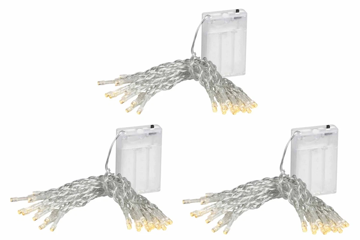 Christmas Concepts LED Lichterkette Batteriebetrieben – 2 M Lang, 20 Weiße LEDs, Für Weihnachten, Hochzeit & Deko