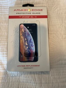 Armor Edge Protective Case Glass for iPhone Xs/X~ New!!! Screen Cover Apple - Picture 1 of 2