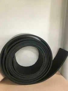 3" Wide Black 9/10 Oz Latigo Leather PRECUT Strap Blank Belt - Length 12 to 96" - Picture 1 of 5