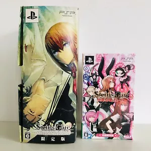 PSP Steins;Gate & Hiyoku Renri no Darling Limited Ver. w/Coat slipper & earphone - Picture 1 of 24