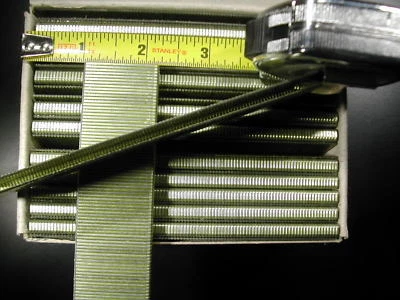 UNICATCH 18 gauge 1/4" Narrow Crown Staples 5000/bx Galvanized Chisel Point 1-3/16" long