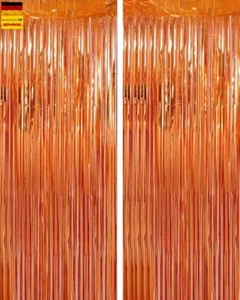 2 Stück Lametta-Vorhang Silber 1m x 2,5m – Glitzer-Deko - Bild 1 von 100