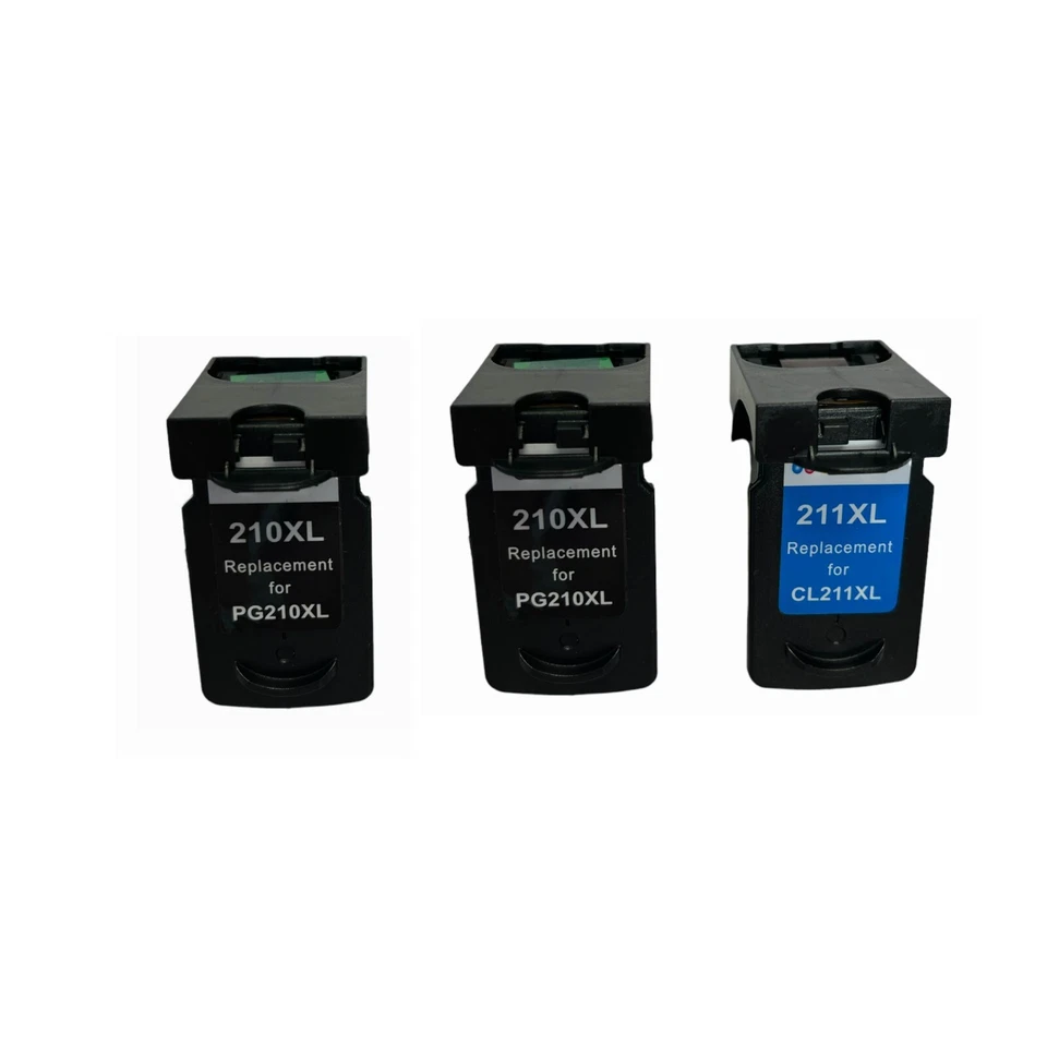 3PK PG-210XL CL-211XL Black Color Ink Cartridge for Canon PIXMA MP 480 490 495 - Imagem 1 de 1