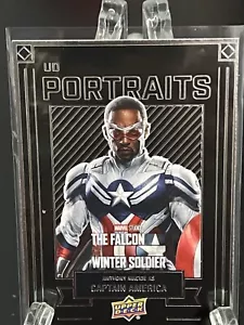 ANTHONY MACKIE---2024 UPPER DECK MARVEL STUDIOS--UD PORTRAITS---FREE SHIPPING - Picture 1 of 2