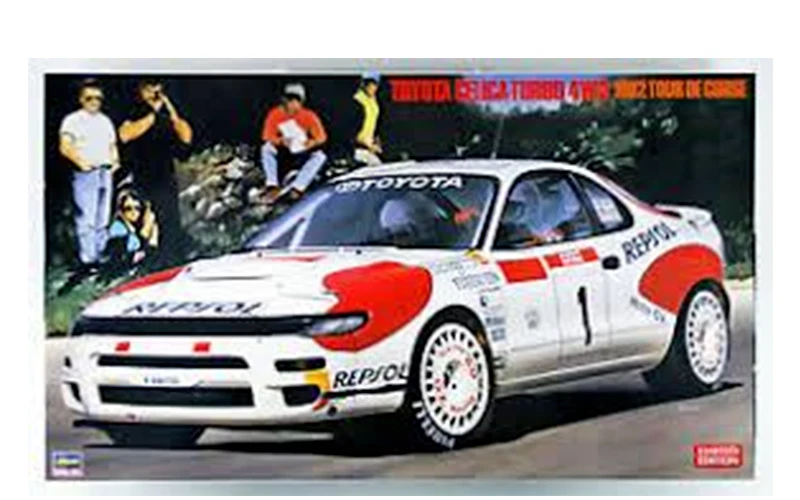 HASEGAWA 20291 TOYOTA CELICA TURBO 1992 TOUR DE CORSE RALLY SAINZ 1/24 SCALE KIT - Immagine 1 di 1