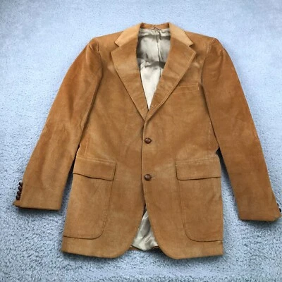 Polo University Ralph Lauren Club Blazer Mens 40 Brown Corduroy Sport Coat - Image 1 of 4