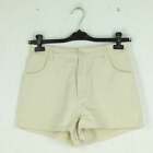 Second Hand MONKI Jeansshorts Gr. 38 beige uni Denim Shorts High Waist (*)