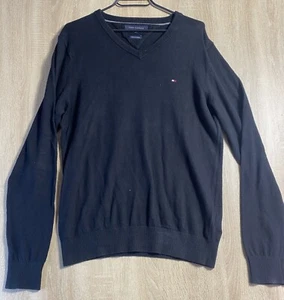 Tommy Hilfiger algodón cachemir para hombre suéter azul talla S - Imagen 1 de 8