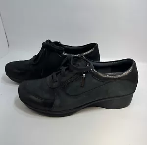 Dansko Loretta Clogs Booties Shoes Women's Size 39 EU/8.5-9 US Black Leather - Picture 1 of 11
