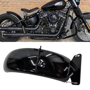 Black Motorcycle Rear Fender Mudguard For Harley Street Bob FXBB 2019-2024 2020 - Picture 1 of 9