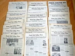 65+ NORTH PARK COLLEGE NEWS, Chicago Illinois - NEWSPAPERS - 1953 -1957 - Picture 1 of 12