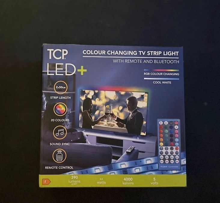 (NEW) TCP Tape LED Light for TVs RGB USB - 2 x 50cm - Image 1 of 1