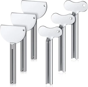 Spremi Dentifricio Manuale Metallo 6 Pezzi, Spremi Tubetti Dentifricio in Acciai - Foto 1 di 12