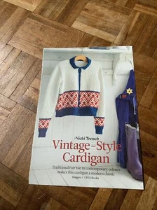 Women Vintage Style Traditional Fair Isle Cardigan Knitting Pattern Nicki Trench - Picture 1 of 3